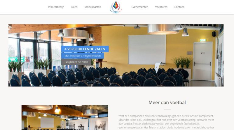 Oorspronkelijke WordPress website van Telstar Horeca in Velsen-Zuid